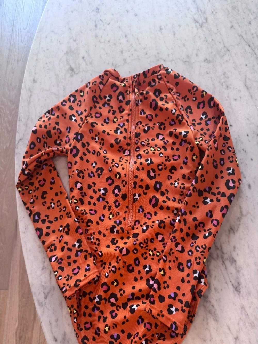 Girl One Piece Swimsuit Cheetah Print
